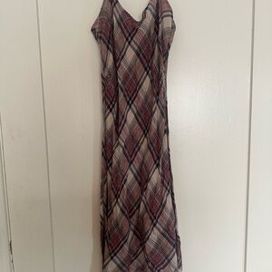 James Perse - Plaid Maxi Slip Dress